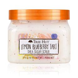 Tree Hut Lemon Blueberry Tart Shea Sugar scrub, 18oz, Ultra Hydrating & Exfoliating Scrub for Nourishing Essential Body Care