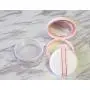 Leere, wiederbefüllbare Make-up-Puderbox mit 20 ml (0,67 oz) + weicher Puff-Applikator + Spiegel und Siebdeckel für DIY Kosmetik – ideal für BB-Cream. (Rosa)