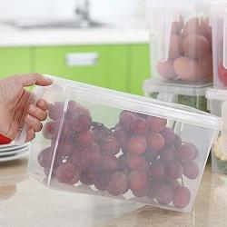 LoCbaT- 1 Pcs Refrigerator Storage Box Transparent Container Organizer Sealed Food Fruits - Jars Boxes Bottles Jars Boxes Shock Trooper Storing Shelves Refrigerator Rectangular Stora