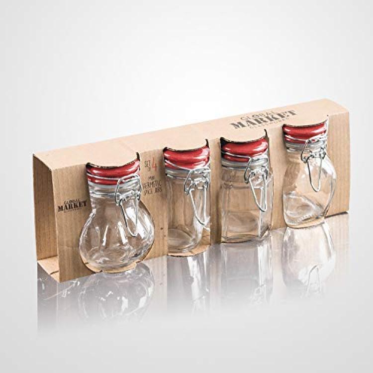 Kilner Spice Jar 2.4 oz, Set of 12 - Clear