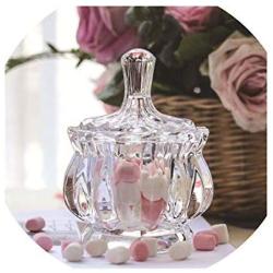 Glass Jar Transparent Candy Snack Jar Crystal Storage Jar Dried Tea Cylinder Kitchen Storage Container Wedding Decoration Bottle,3