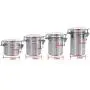 Wandisy Edelstahl Küchen Lebensmittel Aufbewahrungskrüger, Tee Gläser, Kaffee Sets, Zucker Behälter – Groß (XL)