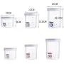 UPKOCH Plastic Canister with Lid Airtight Food Storage Flour Sugar Containers Sealing Bottle 1pc 3PCS Red???760ml+1150ml+1500ml??‰ UPKOCH Plastic Canister with Lid Airtight Food Storage Flour Sugar Containers Sealing Bottle 1pc 3PCS Red???760ml+1150ml+1500ml??‰