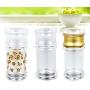 BESTONZON 6 Pcs Acrylic Seasoning Bottles/Spice Jars,Suitable for Pepper/Salt Storage,Barbecue Kitchen Favor