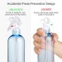 Plastic Spray Bottle, 2Pack 16oz Mister Spray Bottles, Refillable Trigger Sprayer for Cleaning Solution,Hair Care,Gardening,Alcohol (2Pack,16 oz)