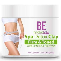 Brazilian Spa Detox Body Clay for Inch Loss Body Wraps, Detox and Cleanse -Rejuvenate and Improves Skin Texture- All Natural Ingredients - 6 oz