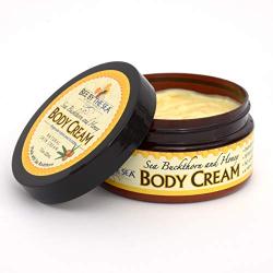 Bee by the Sea Natural Sea Buckthorn and Honey Body Cream for Daily Moisturizing, 7.5 oz