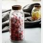 Amon Kitchen Multi-Function Sealed Can Kitchen Storage Bottles Glass Tea Candy Jars with Cork Lid Food Grains Coffee Bean Container Jar Organizer Storage (Size : C)