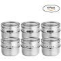 | Storage Bottles & Jars | pcs Stainless Steel Spice Jars Storage Containers Set with Clear Top Lid for Herb Salt Peper Magnetic Spice Jars Organizer | by HUDITOOLS | 1 PCs