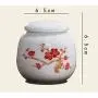 Bouteille de Thé en Céramique Miniature, Petit Cornet de Thé Portable, Boîte de Rangement pour Thé, Boîte Cadeau Exquise, Canettes en Céramique, Rangement de Cuisine.