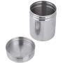 304 Stainless Steel Sealed Food Storage Jar Portable Tea Coffee Beans Container Easy for Travel Outdoor and Camping(S)