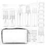 Ensemble de bouteilles de voyage 16 pièces – TSA Approuvé, BPA Free, Résistant aux Fuites, Contenants pour Liquides de Cosmétiques et de Produits de Soins, avec Sac de Voyage – Transparent Ensemble de bouteilles de voyage 16 pièces – TSA Approuvé, BPA Free, Résistant aux Fuites, Contenants pour Liquides de Cosmétiques et de Produits de Soins, avec Sac de Voyage – Transparent