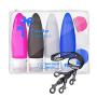 Silicone Travel Containers Bottles Portable Refillable Squeeze Tube with Cream Jars and Shower Line Lanyard(4Bottles+3Jars)