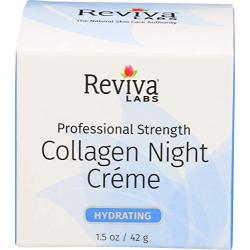 Reviva Collagen Night Cream for Hydrating, for Normal To Dry Skin - 1.5 Oz