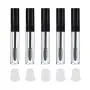 5PCS Récipients Plastiques Transparents Vide Remplissables pour Masque à Cils/Huile de Croissance des Cils avec Bouchon Intérieur et Pinceau pour Espace d'Échantillon/Matériel de Voyage (Capuchon Noir) 5PCS Récipients Plastiques Transparents Vide Remplissables pour Masque à Cils/Huile de Croissance des Cils avec Bouchon Intérieur et Pinceau pour Espace d'Échantillon/Matériel de Voyage (Capuchon Noir)