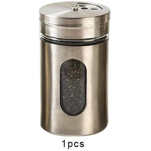 For Spice - Glass Spice Bottle Sauce Storage Jar Seasoning Herbs Container Condiment Holder Bbq Cooking Accessories Kitchen Organizer