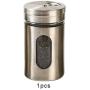 For Spice - Glass Spice Bottle Sauce Storage Jar Seasoning Herbs Container Condiment Holder Bbq Cooking Accessories Kitchen Organizer