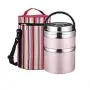 Bouteille isotherme multi-couches 304 en acier inoxydable, contenants alimentaires isolés étanches, sac isotherme portable avec poignée (Couleur : Or, Taille : 1500ml) Bouteille isotherme multi-couches 304 en acier inoxydable, contenants alimentaires isolés étanches, sac isotherme portable avec poignée (Couleur : Or, Taille : 1500ml)