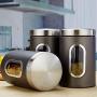 Jars & Boxes - 3pcs Stainless Steel Storage Tank Grade Fresh Keeping Sealed Tea Coffee Canisters Box Creatives - Jars Boxes Bottles Jars Boxes Ceramic Caddy Storage Steel Canister Grain Snack