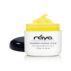 RAYA Pineapple Enzyme Facial Scrub (120) | Exfoliating and Refining Facial Scrub for Combination Skin | Creates a Glowing Complexion | Made with Pineapple Enzymes and Jojoba Beads