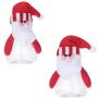 NUOBESTY 5pcs Christmas Candy Jar Food Storage Container Clear Plastic Candy Jar Gift Bottle Holder Xmas Decor Party Decor Container Gift