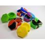 Silicone Wax Container, Guaranteed 3 unique colors, Non-Stick Food Grade Oil Dabs 26ml Hexagon Honeybee Multi-colored 3pcs set