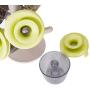 Karmas Product Spice Container Rack Candy Grain Jar Food Storage Containers Set, 6 Jars and a 2-layer Removable Holder, Kitchen Gadget
