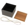 Flameer Bamboo Lid Storage Boxes Wooden Containers Organizer Tea Storage Box Caddy Jars Coffee Cans - A, as described