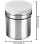 JUSTDOLIFE Seasoning Bottle Set BBQ Pepper Shaker Stainless Steel Seasoning Shaker Spice Bottle with Plastic Lid