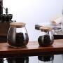 Creative Kitchen Tea Storage Bottles Glass Candy Jars With Cork Lid Spices Sugar Coffee Container Receive Organizer Cans Tools,400ml