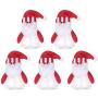 NUOBESTY 5Pcs Christmas Candy Jar Santa Claus Doll Food Storage Container Candy Boxes Gift Bottle Holder for Christmas Party Ornament