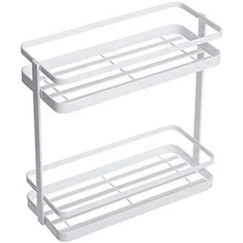 Gewürzregal, 2-stufiges Regal, Küchen- und Badezimmer-Schubladenspeicher, Stehender Regalbefestiger für Gewürzflaschenregalhalter, für Küche, Bad, Büro