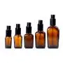 2PCS 50ML/1.69OZ Spül- und Shampooflaschen mit Amber-Glas-Pumpenflaschen, wiederbefüllbar, Kürbisform, Kosmetikcreme-Behälter, Makeup-Vials, Probenbehälter.
