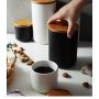 HHXQXB Storage Container for Ceramic Food, Spice Jug Tea, Coffee, Spice, Sugar, Salt and More Mat Coating Carry CO2 and Preserves The Freshness of Food