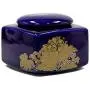 Dahlia Exquisite Royal Blue Peony Square Porcelain Tea Tin/Tea Storage/Tea Caddy/Tea Canister Dahlia Exquisite Royal Blue Peony Square Porcelain Tea Tin/Tea Storage/Tea Caddy/Tea Canister