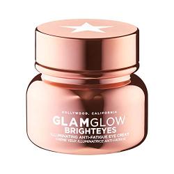 Glamglow Brighteyes Illuminating Anti-Fatigue Eye Cream 0.5 Oz! Formulated with Caffeine, Hyaluronic Acid And Peptides! Brightens Dark Circles And Reduce Fine Lines & Wrinkles!