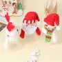 3er Weihnachtscandy-Glasbehälter mit Santa, Schneemann und Rentier - Weihnachtsgeschenkelösung für Süßigkeiten & Snacks (3er-Set)