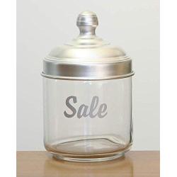 Italo Ottinetti Glass Jar Dull Aluminium Lid 0.75 Litre Sale, Metallic, one Size