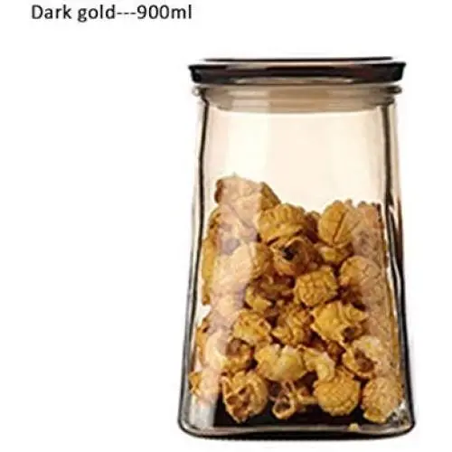 Glasbehälter für Einkochen, Smoothies & mehr - Glaskaraffen mit Deckeln (900ml) zur Aufbewahrung von Saft, Milch, Lebensmitteln, Kaffee & Tee - Mehrzweckbehälter, wiederverwendbar.