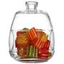 Glass Dessert Cup, Sugar Bowl, Butter Dish with Cover, Food Container with Lid, Glass Jar, Decorative Candy Buffet, 8 ? oz, Lead Free European Glass