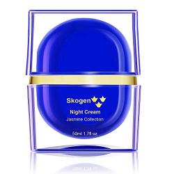 Skogen Premium Night Cream Jasmine Collection Anti-Aging & Wrinkle Overnight Skin Care, Promotes Healthy Renewal Process,50ml