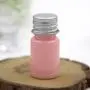 24 Stück 5ml Leere Plastikflaschen Mini Behälter Kleine Glasflaschen mit Aluminiumverschluss für Creme, Kosmetik, Puder (Pink)