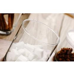 XSWZAQ Thickened household glass sealed storage tanks Whole grain storage tanks Spiced jars, biscuits, tea jars can be stacked (Size : 650ML)