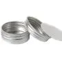 10er Silberner 15ml/0.5oz Mehrzweck Leerer Füllbarer Schraubdeckel Aluminiumboxen Runder Lippenpflegecreme Töpfe Kosmetikbehälter Süßigkeiten Teepfannentöpfe Behälter für Artikelaufbewahrung