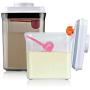 Pop&Lock Air Tight Food Storage Containers - Pop 5-Piece Premium Pantry Space Saving Canisters - Cereal, Flour, Sugar, Pasta, Rice - Hanging Lids And FREE Scoop - 7 Yr Warranty