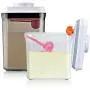 Pop&Lock Air Tight Food Storage Containers - Pop 5-Piece Premium Pantry Space Saving Canisters - Cereal, Flour, Sugar, Pasta, Rice - Hanging Lids And FREE Scoop - 7 Yr Warranty