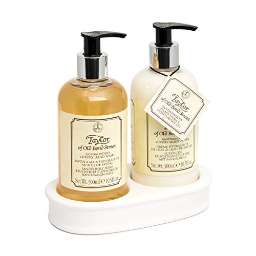 Taylor of Old Bond Street SANDALWOOD HAND WASH & MOISTURISER 300ML GIFT SET