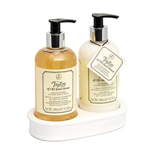 Taylor of Old Bond Street SANDALWOOD HAND WASH & MOISTURISER 300ML GIFT SET