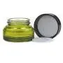 3 Bouteilles en Verre Vert Remplaçables de 15 ml pour Cosmétiques, Pot de Remplissage Incliné avec Bouchon Noir pour DIY Cosmétiques 3 Bouteilles en Verre Vert Remplaçables de 15 ml pour Cosmétiques, Pot de Remplissage Incliné avec Bouchon Noir pour DIY Cosmétiques