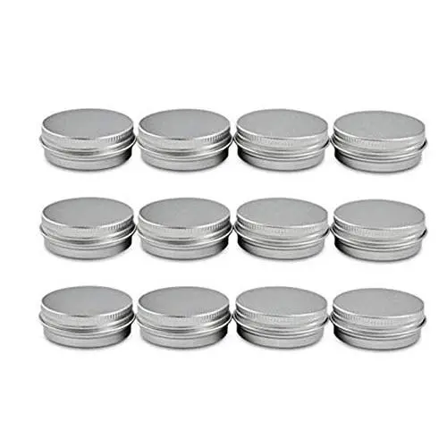20PCS 5ML 0.17oz Small Ounce Empty Metal Steel Aluminum Jar Tins Cans Slip Slide Bottle Cosmetic Containers Box With Twist Cover For Sample Storage Salves Eye Shadow Make up Lip Balm 20PCS 5ML 0.17oz Small Ounce Empty Metal Steel Aluminum Jar Tins Cans Slip Slide Bottle Cosmetic Containers Box With Twist Cover For Sample Storage Salves Eye Shadow Make up Lip Balm